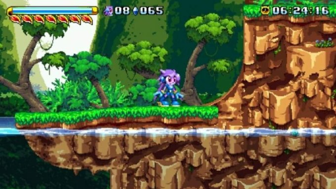 Lilac no primeiro estágio de Freedom Planet