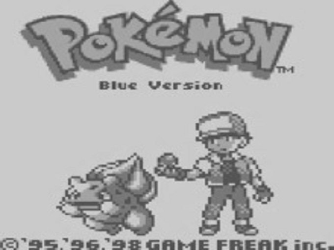 Pokémon Blue - Tela de título