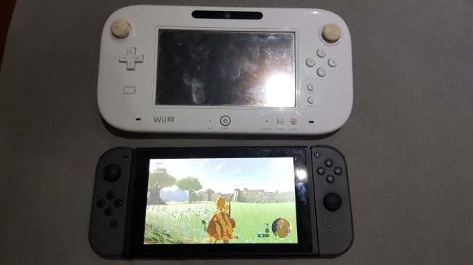 Nintendo Switch e Gamepad do Wii U