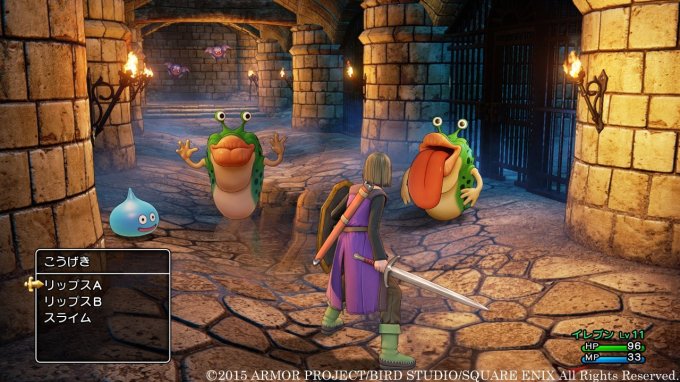 Dragon Quest XI - batalha