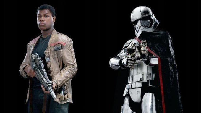 Finn e Capitã Phasma